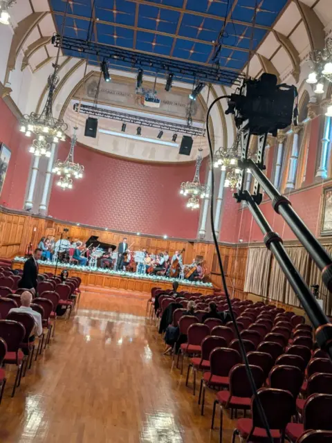 We had a fantastic two days with Philip Chidell and the rest of the orchestra at Chester Town Hall this week.
Everyone was so talented and sounded amazing together. Both the audiences from the two shows gave a standing ovation.
We had 6 cameras and 4 operators on this one. Here's some BTS of the setup and rehearsal.